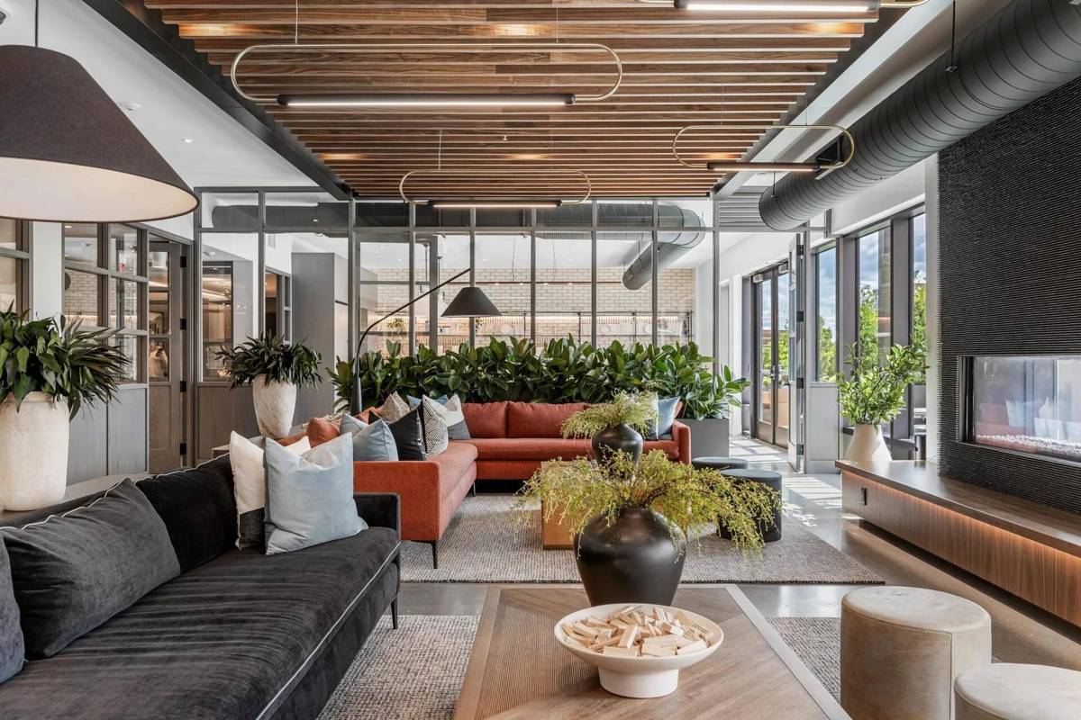 Multifamily amenity lounge